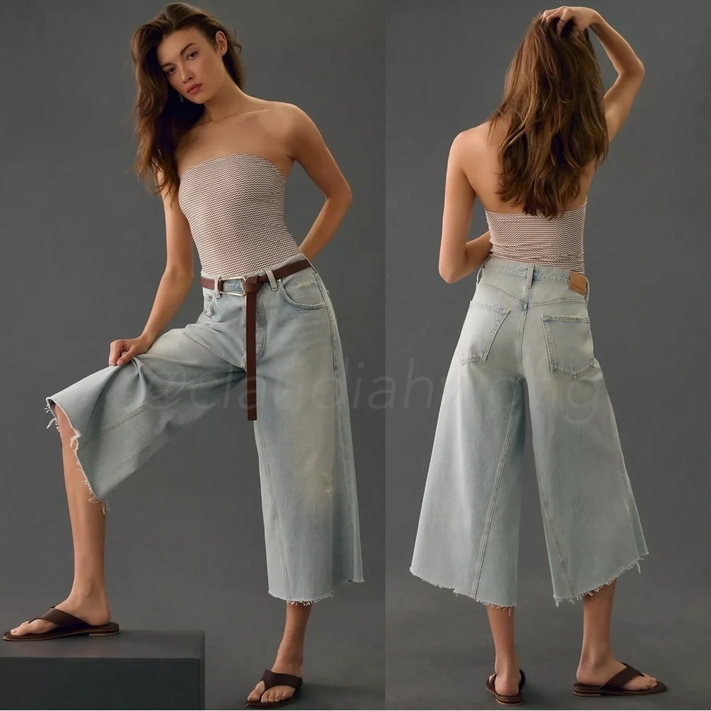 CITIZENS OF HUMANITY Tess Culotte Jeans in Glacier